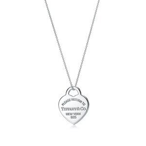 Return to Tiffany Heart Tag Pendant in Silver, Medium